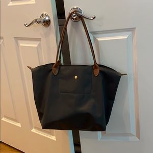 Blue/Gray Longchamp Large Le Pilage Tote